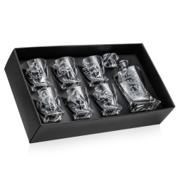 Komplet do whisky 6+1 Quadro "KONIE" karafka 770ml + szklanki 340ml