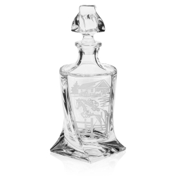 Zestaw do whisky 6+1 Quadro "KONIE" karafka 770ml + szklanki 340ml w skrzynce