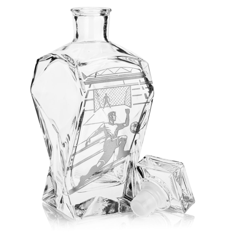 Karafka łamana do whisky "PIŁKA" 750ml 1szt.