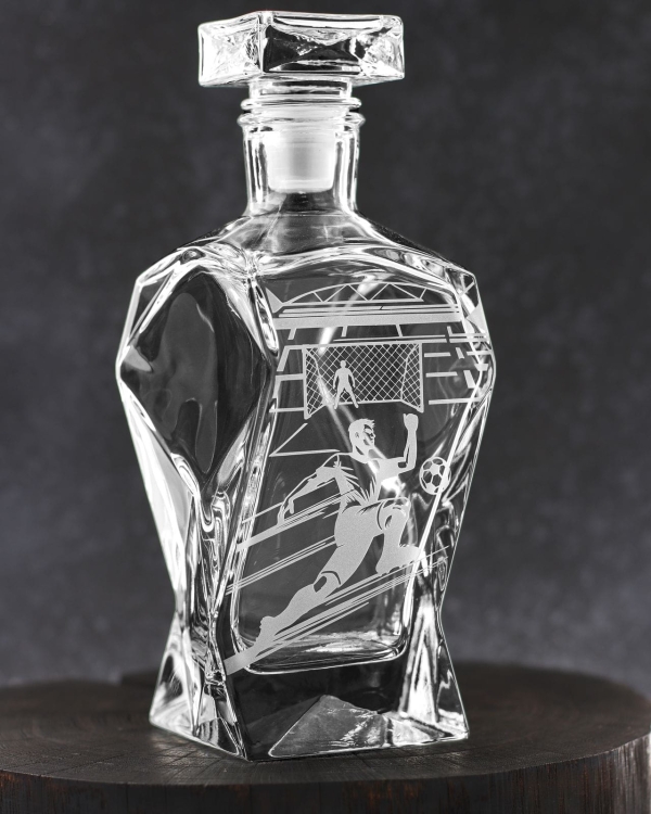 Komplet do whisky 6+1 "PIŁKA" Karafka 750ml + Szklanki 300ml