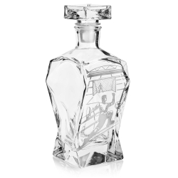 Komplet do whisky 6+1 "PIŁKA" w skrzynce Karafka 750ml + Szklanki 300ml