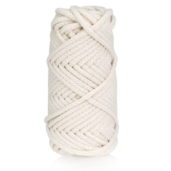 Sznurek do rękodzieła makramy z rdzeniem Naturalny 5mm 20m