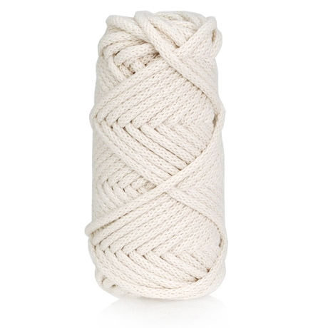 Przejdź do produktu Sznurek do rękodzieła makramy z rdzeniem Naturalny 5mm 20m