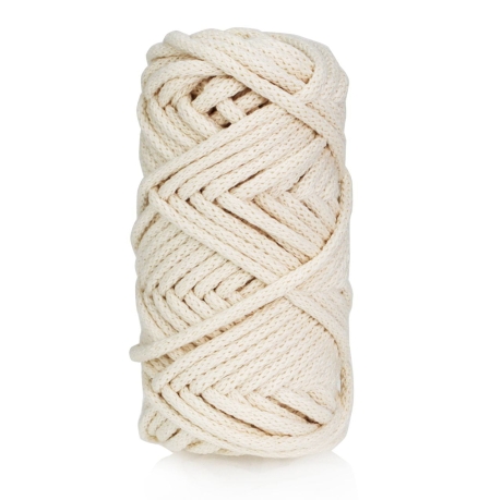 Przejdź do produktu Sznurek do rękodzieła makramy z rdzeniem Naturalny 3mm 20m