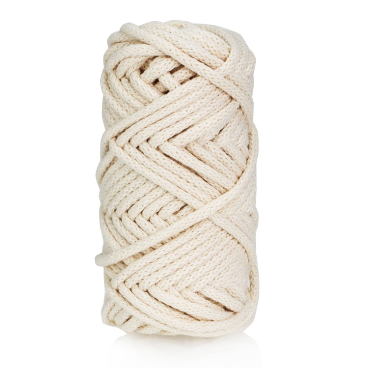 Sznurek do rękodzieła makramy z rdzeniem Naturalny 3mm 20m