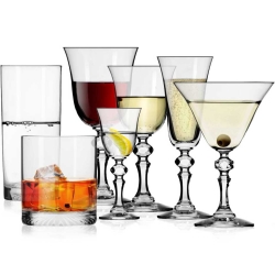 Komplet zestaw KROSNO 42el. szklanki Mixology + kieliszki Krista