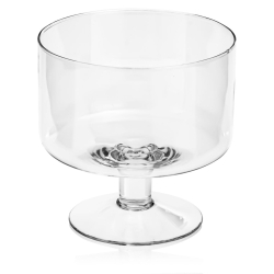 Mała szklana patera na nodze na owoce, ciastka, przekąski Handmade 14cm