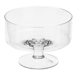 Duża szklana patera na nodze na owoce, ciastka, przekąski Handmade 20cm