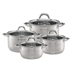 AMBITION Solar komplet garnków z pokrywkami 8-elementowy