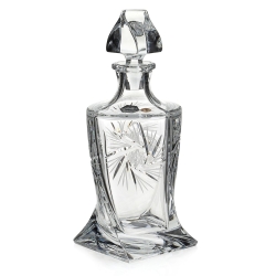 Kryształowy zestaw do whisky JULIA młynek 6+1 w skrzynce z GRAWEREM