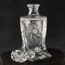 Kryształowy zestaw do whisky JULIA młynek 6+1 w skrzynce z GRAWEREM