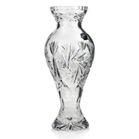 Przejdź do produktu Piękny kryształowy Wazon na kwiaty JULIA Młynek 30,5cm 04520