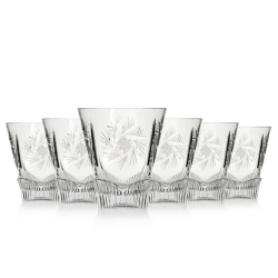 Kryształowe szklanki do whisky JULIA Młynek 330ml 6szt 17347