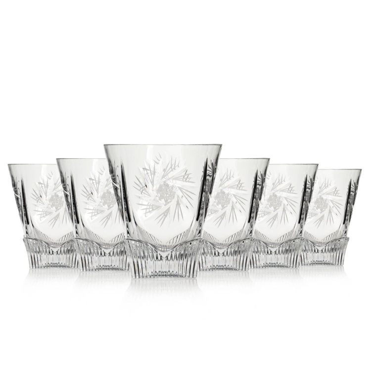 Kryształowe szklanki do whisky JULIA Młynek 330ml 6szt 17347
