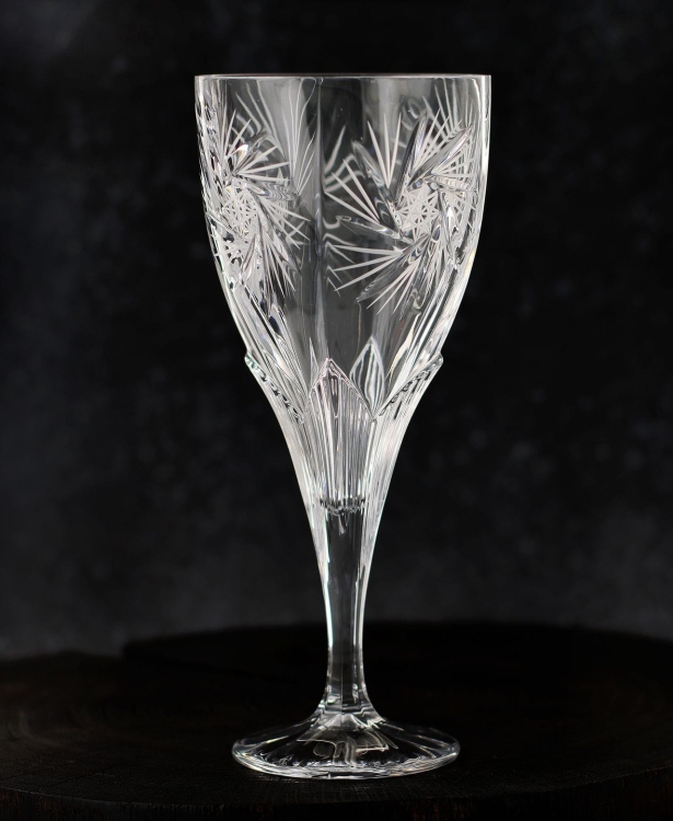 Piękne kryształowe kieliszki do wina JULIA Młynek 320ml 6szt 17454