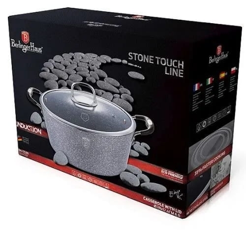 Garnek tradycyjny Berlinger Haus Grey Stone Touch 6,1L BH-1153