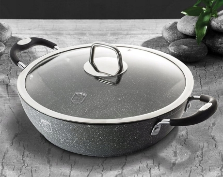 Przejdź do produktu Garnek tradycyjny Berlinger Haus Grey Stone Touch 4,9L 32cm BH-1157