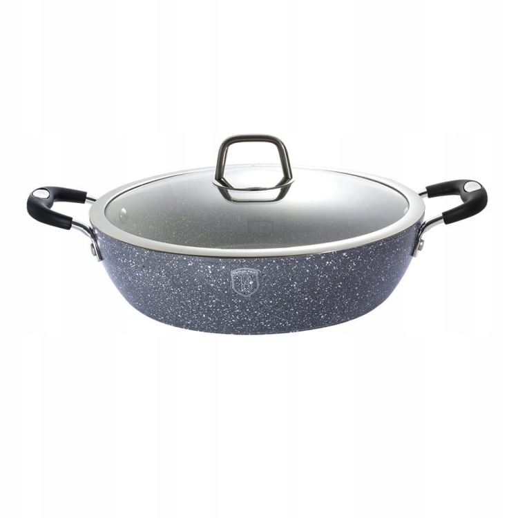 Garnek tradycyjny Berlinger Haus Grey Stone Touch 3,8L 32cm BH-1158