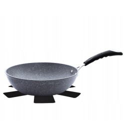 Patelnia marmurowa WOK 28cm Berlinger Haus Grey Stone Touch BH-1159