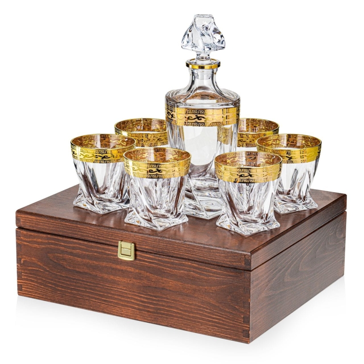 Komplet do whisky Bohemia Ornament | 6+1