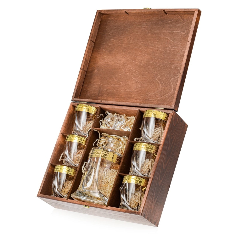 Komplet do whisky Bohemia Ornament | 6+1