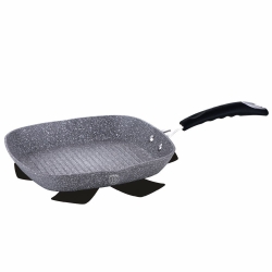 Patelnia marmurowa grillowa 28cm Berlinger Haus Grey Stone Touch BH-1163
