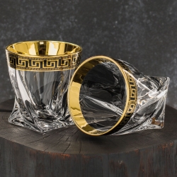 Komplet do whisky Bohemia Verso Gold | 6+1