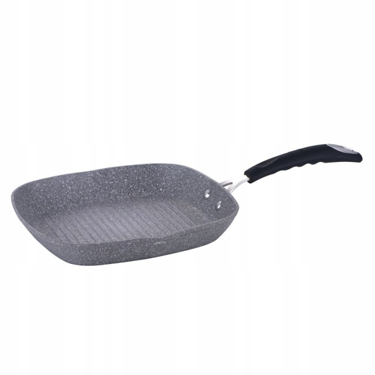 Patelnia grillowa tytanowa Berlinger Haus Gray Stone Touch 28cm BH-6108