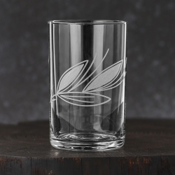 Szklanki do herbaty kawy 250ml Listek 6szt.