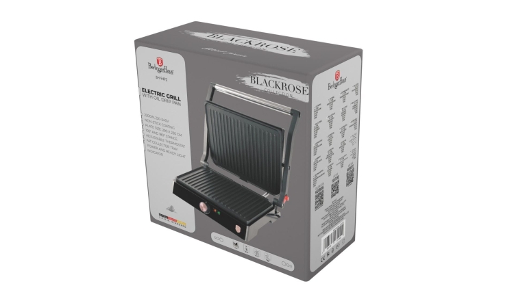 Grill elektryczny, opiekacz do kanapek Berlinger Haus BH-9492 Black rose
