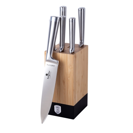 Przejdź do produktu Komplet noży w stojaku Berlinger Haus Black Silver BH-2804