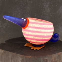 Ekskluzywna rzeźba szklana figurka HANDMADE - Świeca