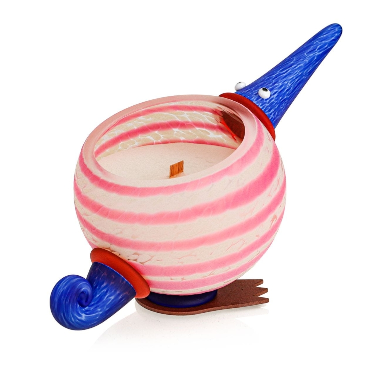 Ekskluzywna rzeźba szklana figurka HANDMADE - Świeca