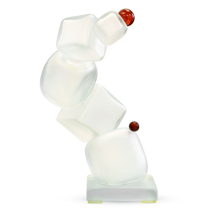 Ekskluzywna rzeźba szklana figurka HANDMADE - Kostki