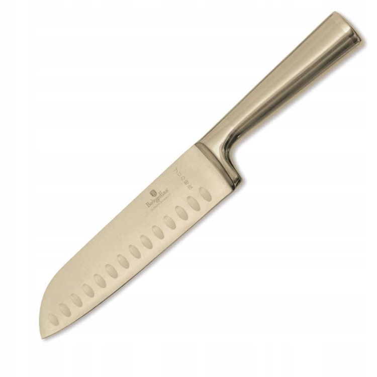 Stalowy nóż Santoku Gold Berlinger Haus 17,5CM Leonardo BH-2829
