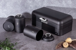 Zestaw chlebak + 3 pojemniki Berlinger Haus Black Silver BH-6754