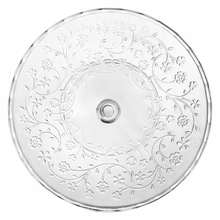 Patera szklana tortownica na stopce / nóżce na tort ciasta Altom Design FLORA 28cm