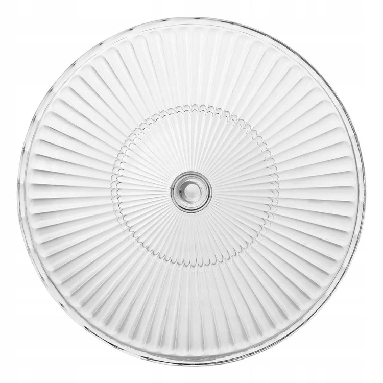 Patera szklana na stopce z kloszem na tort ciasta Altom Design VENUS 28cm