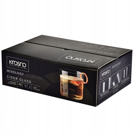 Przejdź do produktu LEKKIE Szklanki do cydru wody soku KROSNO Mixology 350/420ml 6szt