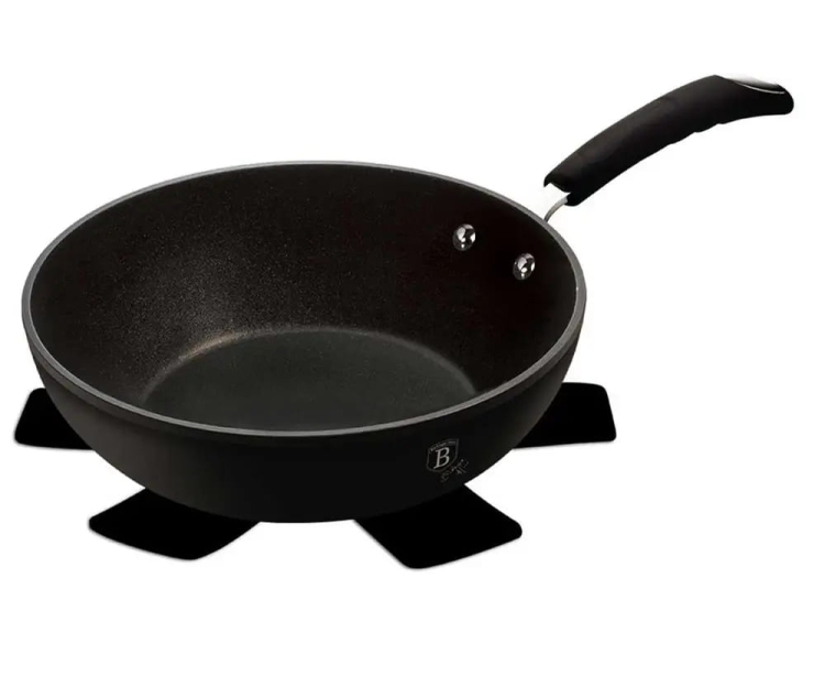 Patelnia marmurowa WOK 28cm Berlinger Haus Black Professional Line BH-6126