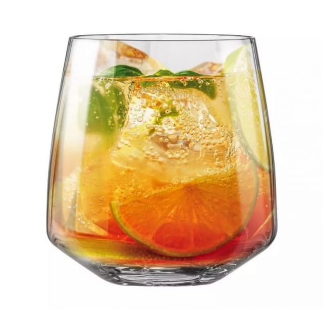 Szklanki z OPTYKIEM niskie do whisky, soku, drinków KROSNO UNIQUE Celebration 400ml 4szt