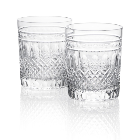 Przejdź do produktu AmberGlass Szlif nr.5 Ekskluzywne kryształowe szklanki do whisky typu classic tumbler glass 2szt.