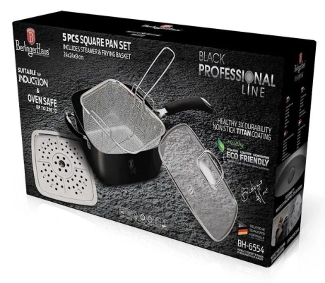 Przejdź do produktu Patelnia tradycyjna Berlinger Haus Black Professional line 24 cm