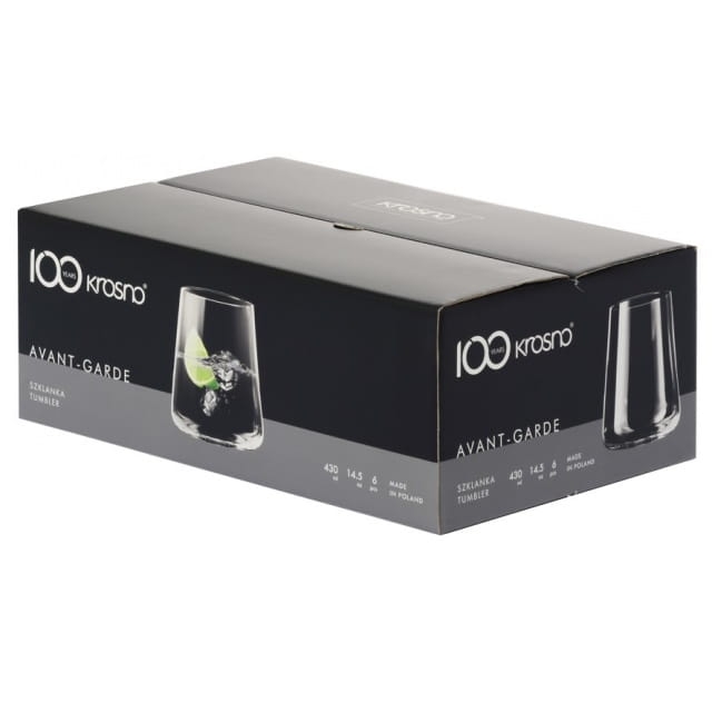 Szklanki do soku wody napojów KROSNO Avant-Garde 380/430ml
