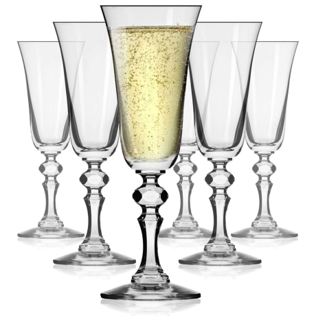 Przejdź do produktu Kieliszki do szampana KROSNO Prestige KRISTA 150/165ml