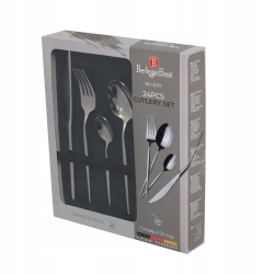 Zestaw Sztućce Berlinger Haus Black Silver dla 6 osób BH-3037