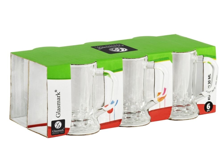 Kieliszki z uszkiem do wódki likieru "KUFELKI" Qfelki 30/35ml 6szt WYSOKIE