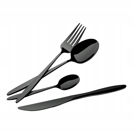 Przejdź do produktu Zestaw Sztućce Berlinger Haus Shiny black dla 6 osób BH-3063
