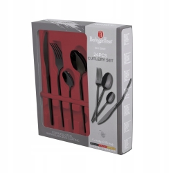 Zestaw Sztućce Berlinger Haus Shiny black dla 6 osób BH-3069