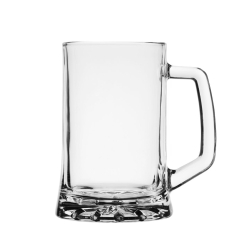 Duże solidne szklane kufle z rączką do piwa ORION 685ml 6szt